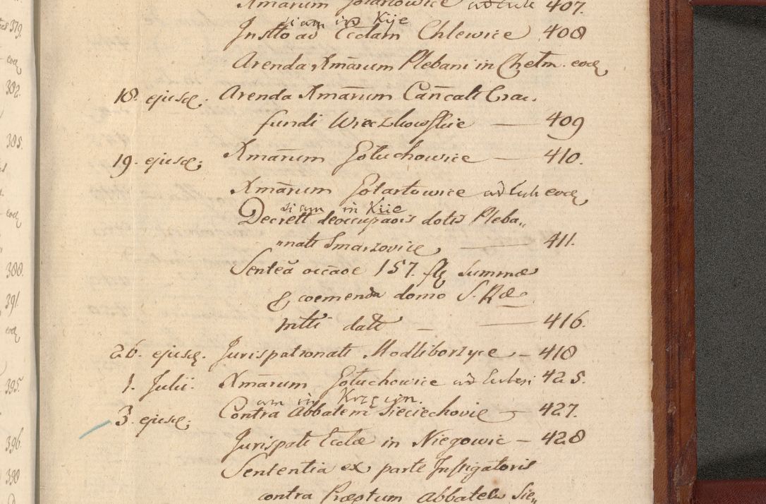 Zdjęcie nr 962 dla obiektu archiwalnego: Acta actorum coram R. D. Petro de Gamratis, archiepiscopo Gnesnensi et episcopo Cracoviensi, Legato nato et Regni Poloniar primate ad a. D. 1544 et 1545 acticatorum - praesidente tunc Suae Rev. Paternitatis curiae cancellario R. D. Bertholomaeo Gantkowski, archidiacono Cracoviensi, Gnesnensi et Posnaniensi canonico.