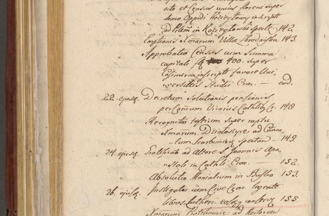 Zdjęcie nr 955 dla obiektu archiwalnego: Acta actorum coram R. D. Petro de Gamratis, archiepiscopo Gnesnensi et episcopo Cracoviensi, Legato nato et Regni Poloniar primate ad a. D. 1544 et 1545 acticatorum - praesidente tunc Suae Rev. Paternitatis curiae cancellario R. D. Bertholomaeo Gantkowski, archidiacono Cracoviensi, Gnesnensi et Posnaniensi canonico.