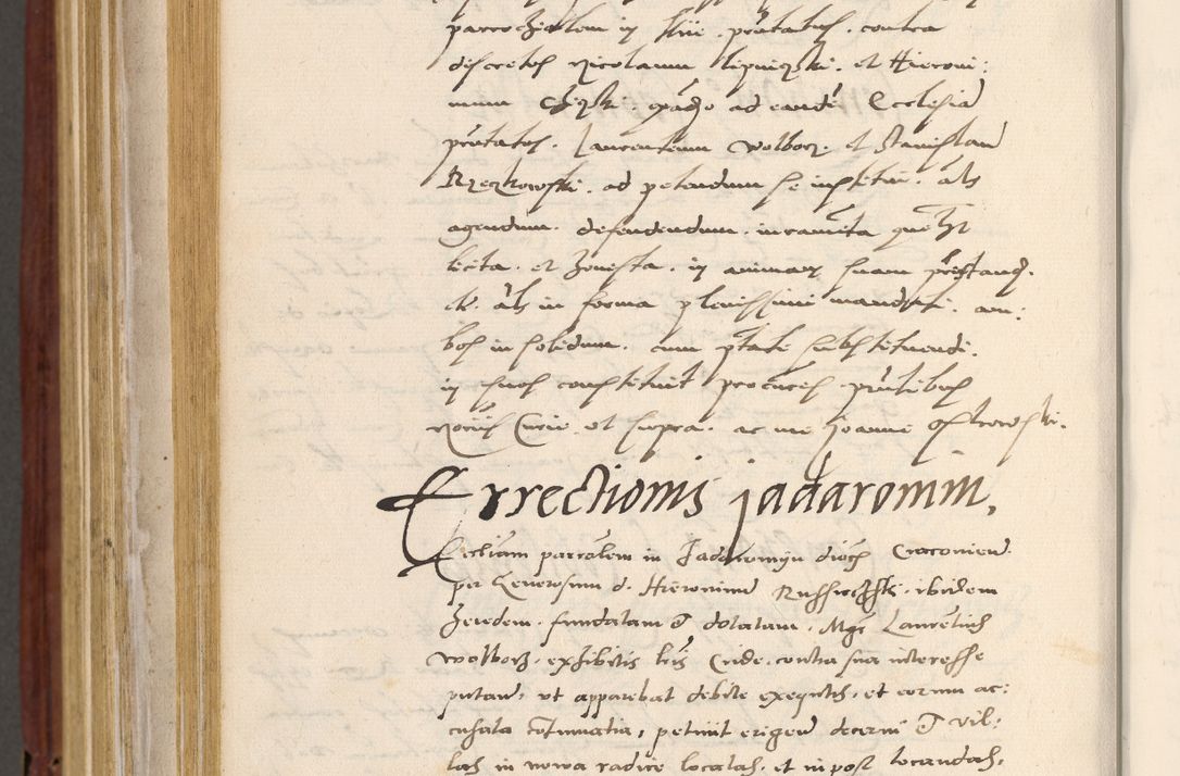 Zdjęcie nr 931 dla obiektu archiwalnego: Acta actorum coram R. D. Petro de Gamratis, archiepiscopo Gnesnensi et episcopo Cracoviensi, Legato nato et Regni Poloniar primate ad a. D. 1544 et 1545 acticatorum - praesidente tunc Suae Rev. Paternitatis curiae cancellario R. D. Bertholomaeo Gantkowski, archidiacono Cracoviensi, Gnesnensi et Posnaniensi canonico.