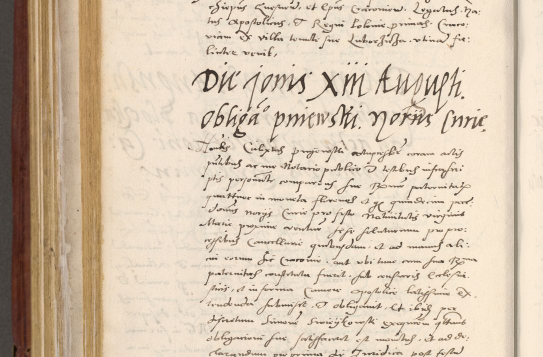 Zdjęcie nr 921 dla obiektu archiwalnego: Acta actorum coram R. D. Petro de Gamratis, archiepiscopo Gnesnensi et episcopo Cracoviensi, Legato nato et Regni Poloniar primate ad a. D. 1544 et 1545 acticatorum - praesidente tunc Suae Rev. Paternitatis curiae cancellario R. D. Bertholomaeo Gantkowski, archidiacono Cracoviensi, Gnesnensi et Posnaniensi canonico.
