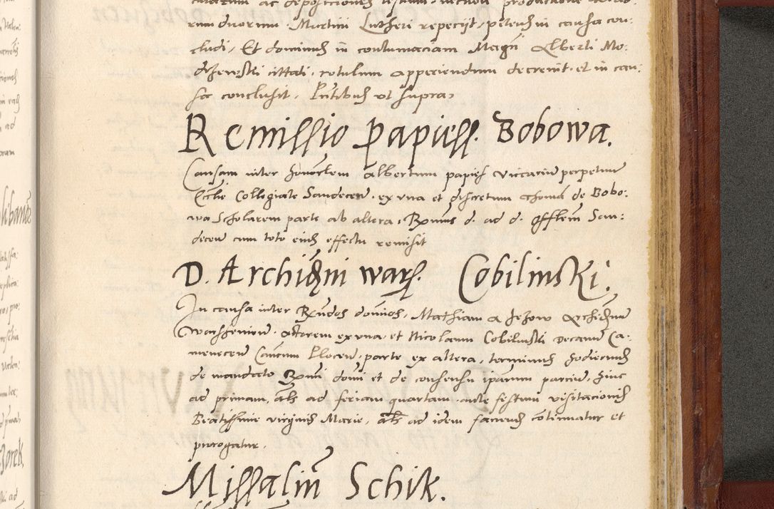 Zdjęcie nr 856 dla obiektu archiwalnego: Acta actorum coram R. D. Petro de Gamratis, archiepiscopo Gnesnensi et episcopo Cracoviensi, Legato nato et Regni Poloniar primate ad a. D. 1544 et 1545 acticatorum - praesidente tunc Suae Rev. Paternitatis curiae cancellario R. D. Bertholomaeo Gantkowski, archidiacono Cracoviensi, Gnesnensi et Posnaniensi canonico.