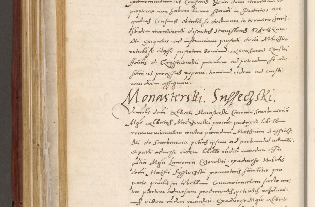 Zdjęcie nr 853 dla obiektu archiwalnego: Acta actorum coram R. D. Petro de Gamratis, archiepiscopo Gnesnensi et episcopo Cracoviensi, Legato nato et Regni Poloniar primate ad a. D. 1544 et 1545 acticatorum - praesidente tunc Suae Rev. Paternitatis curiae cancellario R. D. Bertholomaeo Gantkowski, archidiacono Cracoviensi, Gnesnensi et Posnaniensi canonico.