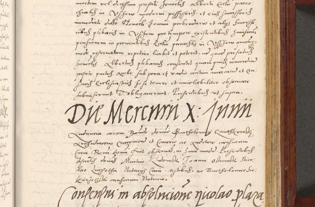 Zdjęcie nr 802 dla obiektu archiwalnego: Acta actorum coram R. D. Petro de Gamratis, archiepiscopo Gnesnensi et episcopo Cracoviensi, Legato nato et Regni Poloniar primate ad a. D. 1544 et 1545 acticatorum - praesidente tunc Suae Rev. Paternitatis curiae cancellario R. D. Bertholomaeo Gantkowski, archidiacono Cracoviensi, Gnesnensi et Posnaniensi canonico.