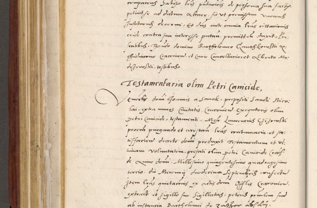 Zdjęcie nr 775 dla obiektu archiwalnego: Acta actorum coram R. D. Petro de Gamratis, archiepiscopo Gnesnensi et episcopo Cracoviensi, Legato nato et Regni Poloniar primate ad a. D. 1544 et 1545 acticatorum - praesidente tunc Suae Rev. Paternitatis curiae cancellario R. D. Bertholomaeo Gantkowski, archidiacono Cracoviensi, Gnesnensi et Posnaniensi canonico.