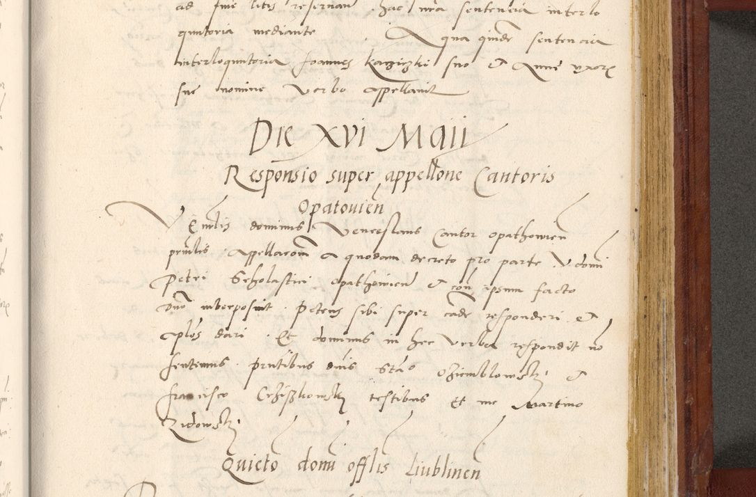 Zdjęcie nr 732 dla obiektu archiwalnego: Acta actorum coram R. D. Petro de Gamratis, archiepiscopo Gnesnensi et episcopo Cracoviensi, Legato nato et Regni Poloniar primate ad a. D. 1544 et 1545 acticatorum - praesidente tunc Suae Rev. Paternitatis curiae cancellario R. D. Bertholomaeo Gantkowski, archidiacono Cracoviensi, Gnesnensi et Posnaniensi canonico.
