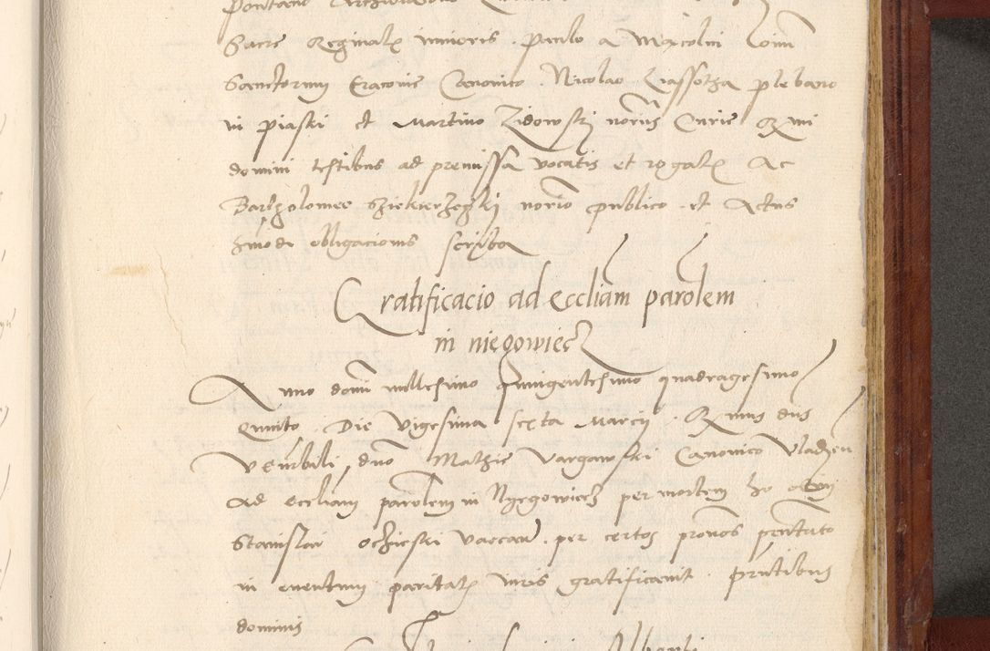 Zdjęcie nr 704 dla obiektu archiwalnego: Acta actorum coram R. D. Petro de Gamratis, archiepiscopo Gnesnensi et episcopo Cracoviensi, Legato nato et Regni Poloniar primate ad a. D. 1544 et 1545 acticatorum - praesidente tunc Suae Rev. Paternitatis curiae cancellario R. D. Bertholomaeo Gantkowski, archidiacono Cracoviensi, Gnesnensi et Posnaniensi canonico.