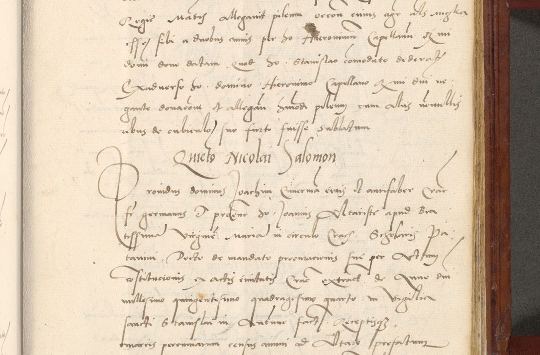Zdjęcie nr 690 dla obiektu archiwalnego: Acta actorum coram R. D. Petro de Gamratis, archiepiscopo Gnesnensi et episcopo Cracoviensi, Legato nato et Regni Poloniar primate ad a. D. 1544 et 1545 acticatorum - praesidente tunc Suae Rev. Paternitatis curiae cancellario R. D. Bertholomaeo Gantkowski, archidiacono Cracoviensi, Gnesnensi et Posnaniensi canonico.