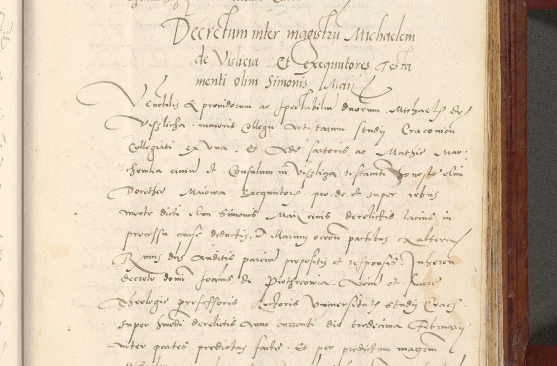 Zdjęcie nr 682 dla obiektu archiwalnego: Acta actorum coram R. D. Petro de Gamratis, archiepiscopo Gnesnensi et episcopo Cracoviensi, Legato nato et Regni Poloniar primate ad a. D. 1544 et 1545 acticatorum - praesidente tunc Suae Rev. Paternitatis curiae cancellario R. D. Bertholomaeo Gantkowski, archidiacono Cracoviensi, Gnesnensi et Posnaniensi canonico.