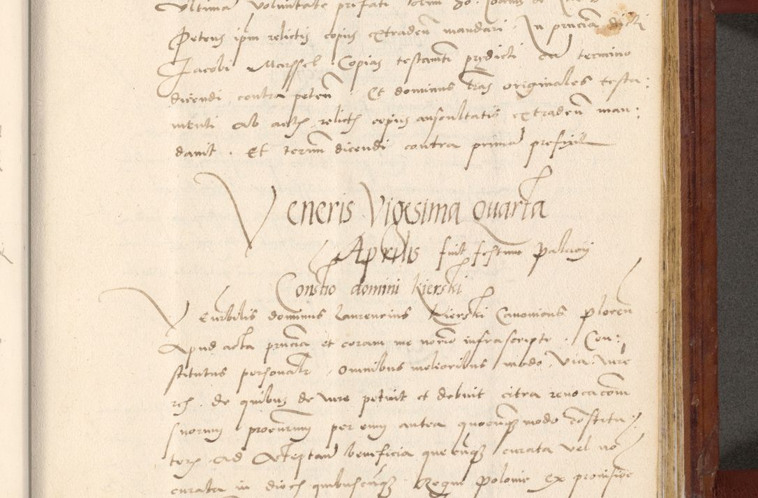 Zdjęcie nr 678 dla obiektu archiwalnego: Acta actorum coram R. D. Petro de Gamratis, archiepiscopo Gnesnensi et episcopo Cracoviensi, Legato nato et Regni Poloniar primate ad a. D. 1544 et 1545 acticatorum - praesidente tunc Suae Rev. Paternitatis curiae cancellario R. D. Bertholomaeo Gantkowski, archidiacono Cracoviensi, Gnesnensi et Posnaniensi canonico.
