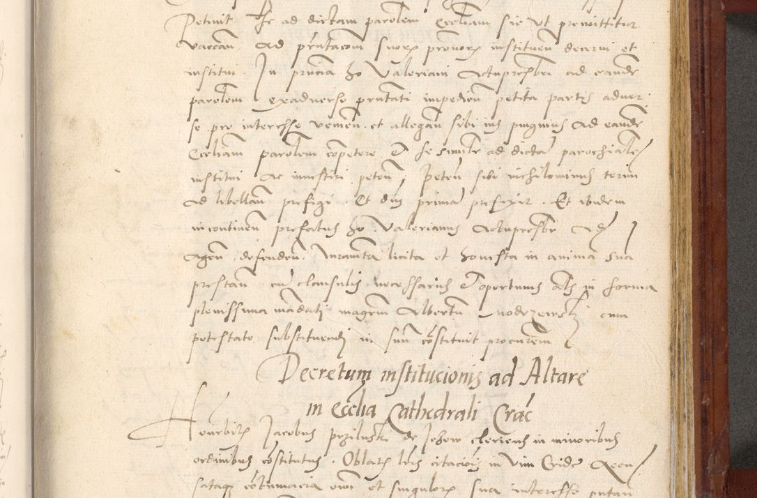 Zdjęcie nr 652 dla obiektu archiwalnego: Acta actorum coram R. D. Petro de Gamratis, archiepiscopo Gnesnensi et episcopo Cracoviensi, Legato nato et Regni Poloniar primate ad a. D. 1544 et 1545 acticatorum - praesidente tunc Suae Rev. Paternitatis curiae cancellario R. D. Bertholomaeo Gantkowski, archidiacono Cracoviensi, Gnesnensi et Posnaniensi canonico.