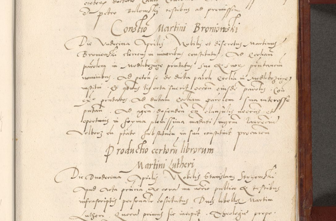 Zdjęcie nr 648 dla obiektu archiwalnego: Acta actorum coram R. D. Petro de Gamratis, archiepiscopo Gnesnensi et episcopo Cracoviensi, Legato nato et Regni Poloniar primate ad a. D. 1544 et 1545 acticatorum - praesidente tunc Suae Rev. Paternitatis curiae cancellario R. D. Bertholomaeo Gantkowski, archidiacono Cracoviensi, Gnesnensi et Posnaniensi canonico.