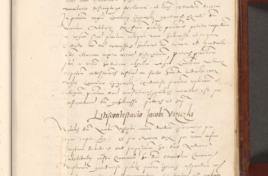 Zdjęcie nr 634 dla obiektu archiwalnego: Acta actorum coram R. D. Petro de Gamratis, archiepiscopo Gnesnensi et episcopo Cracoviensi, Legato nato et Regni Poloniar primate ad a. D. 1544 et 1545 acticatorum - praesidente tunc Suae Rev. Paternitatis curiae cancellario R. D. Bertholomaeo Gantkowski, archidiacono Cracoviensi, Gnesnensi et Posnaniensi canonico.