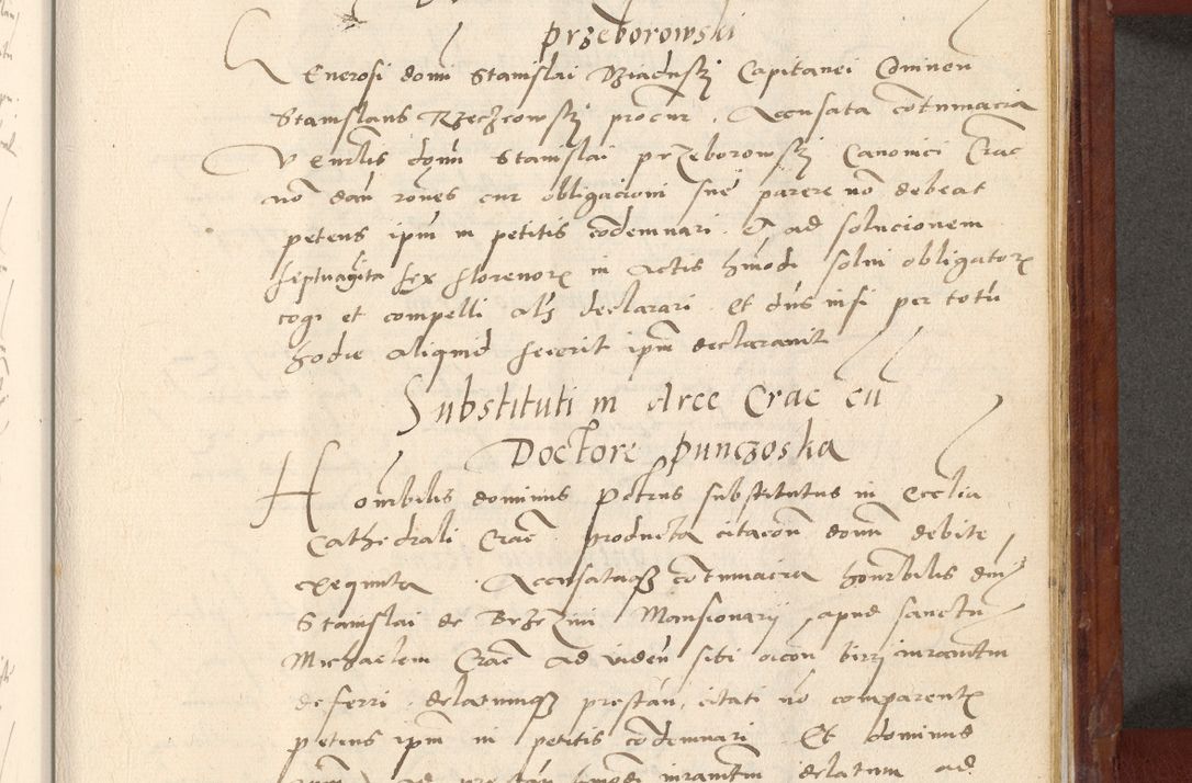 Zdjęcie nr 616 dla obiektu archiwalnego: Acta actorum coram R. D. Petro de Gamratis, archiepiscopo Gnesnensi et episcopo Cracoviensi, Legato nato et Regni Poloniar primate ad a. D. 1544 et 1545 acticatorum - praesidente tunc Suae Rev. Paternitatis curiae cancellario R. D. Bertholomaeo Gantkowski, archidiacono Cracoviensi, Gnesnensi et Posnaniensi canonico.