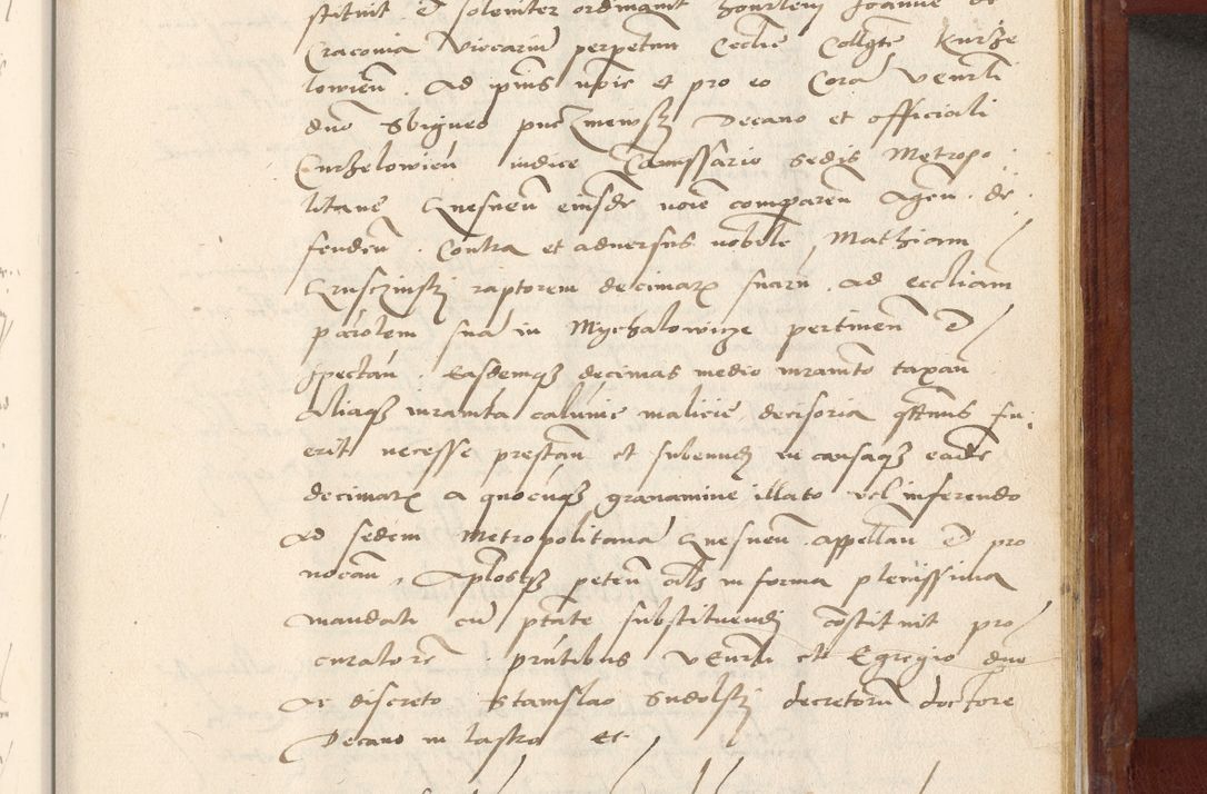 Zdjęcie nr 614 dla obiektu archiwalnego: Acta actorum coram R. D. Petro de Gamratis, archiepiscopo Gnesnensi et episcopo Cracoviensi, Legato nato et Regni Poloniar primate ad a. D. 1544 et 1545 acticatorum - praesidente tunc Suae Rev. Paternitatis curiae cancellario R. D. Bertholomaeo Gantkowski, archidiacono Cracoviensi, Gnesnensi et Posnaniensi canonico.