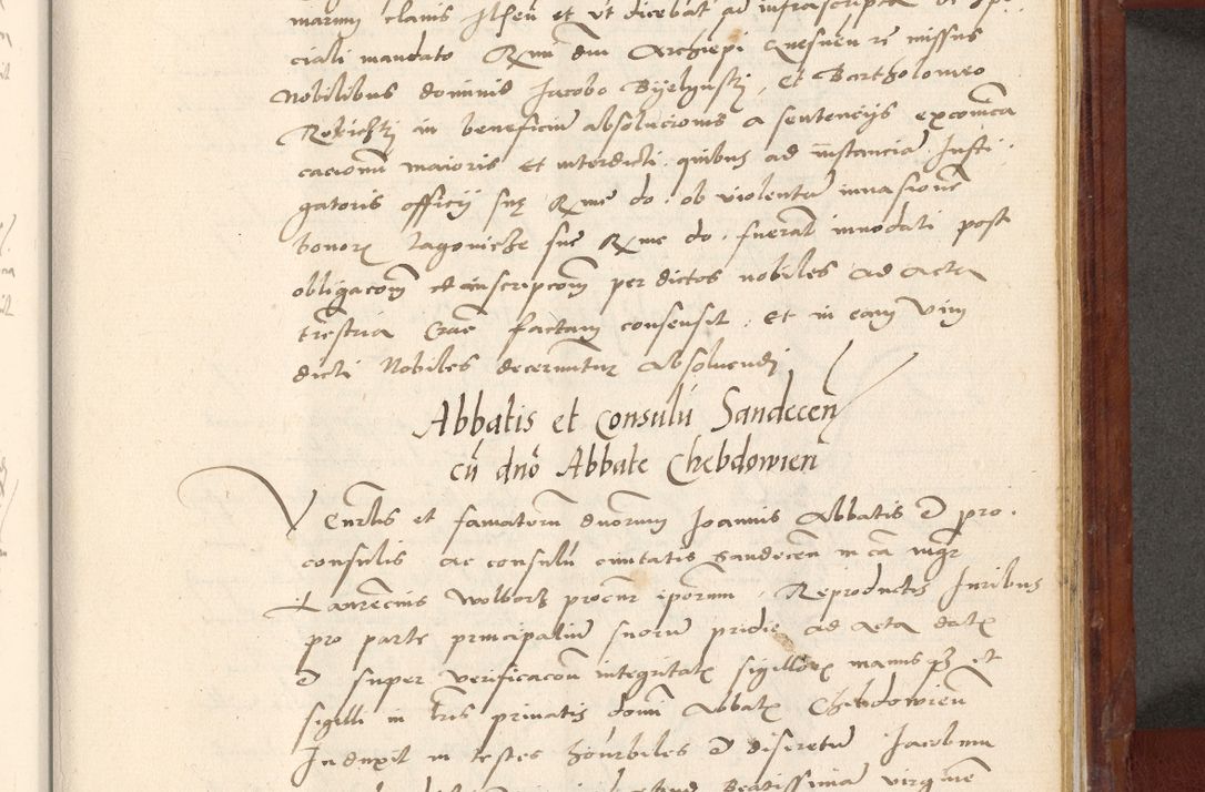 Zdjęcie nr 606 dla obiektu archiwalnego: Acta actorum coram R. D. Petro de Gamratis, archiepiscopo Gnesnensi et episcopo Cracoviensi, Legato nato et Regni Poloniar primate ad a. D. 1544 et 1545 acticatorum - praesidente tunc Suae Rev. Paternitatis curiae cancellario R. D. Bertholomaeo Gantkowski, archidiacono Cracoviensi, Gnesnensi et Posnaniensi canonico.