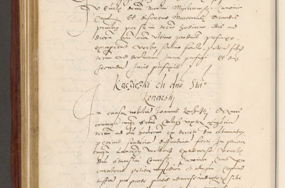 Zdjęcie nr 599 dla obiektu archiwalnego: Acta actorum coram R. D. Petro de Gamratis, archiepiscopo Gnesnensi et episcopo Cracoviensi, Legato nato et Regni Poloniar primate ad a. D. 1544 et 1545 acticatorum - praesidente tunc Suae Rev. Paternitatis curiae cancellario R. D. Bertholomaeo Gantkowski, archidiacono Cracoviensi, Gnesnensi et Posnaniensi canonico.