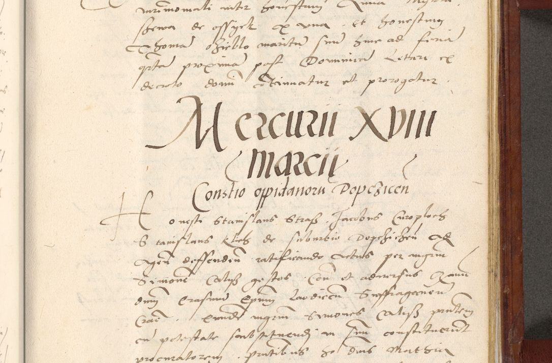 Zdjęcie nr 596 dla obiektu archiwalnego: Acta actorum coram R. D. Petro de Gamratis, archiepiscopo Gnesnensi et episcopo Cracoviensi, Legato nato et Regni Poloniar primate ad a. D. 1544 et 1545 acticatorum - praesidente tunc Suae Rev. Paternitatis curiae cancellario R. D. Bertholomaeo Gantkowski, archidiacono Cracoviensi, Gnesnensi et Posnaniensi canonico.