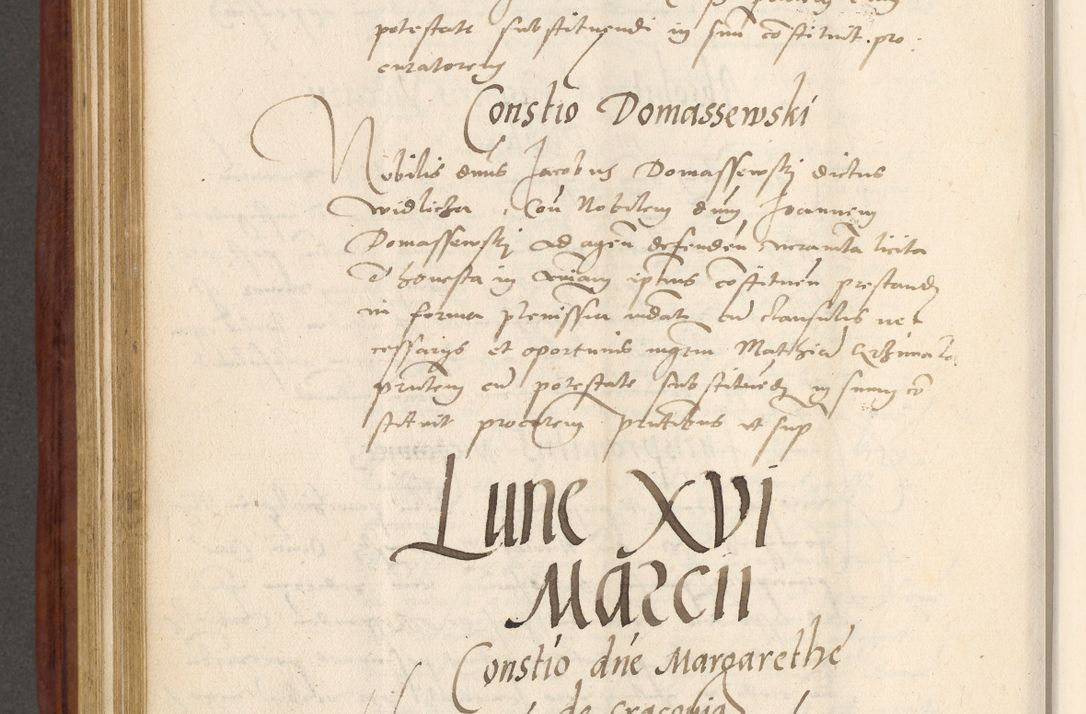 Zdjęcie nr 589 dla obiektu archiwalnego: Acta actorum coram R. D. Petro de Gamratis, archiepiscopo Gnesnensi et episcopo Cracoviensi, Legato nato et Regni Poloniar primate ad a. D. 1544 et 1545 acticatorum - praesidente tunc Suae Rev. Paternitatis curiae cancellario R. D. Bertholomaeo Gantkowski, archidiacono Cracoviensi, Gnesnensi et Posnaniensi canonico.