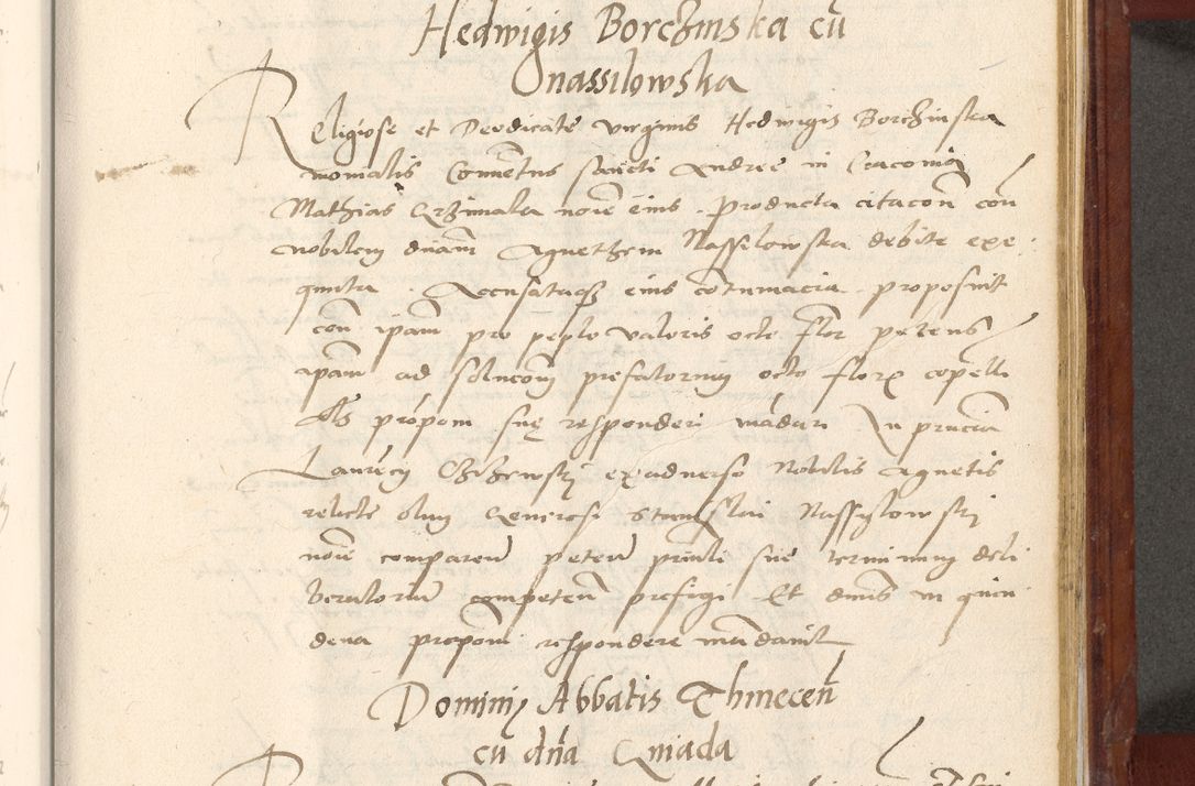 Zdjęcie nr 578 dla obiektu archiwalnego: Acta actorum coram R. D. Petro de Gamratis, archiepiscopo Gnesnensi et episcopo Cracoviensi, Legato nato et Regni Poloniar primate ad a. D. 1544 et 1545 acticatorum - praesidente tunc Suae Rev. Paternitatis curiae cancellario R. D. Bertholomaeo Gantkowski, archidiacono Cracoviensi, Gnesnensi et Posnaniensi canonico.