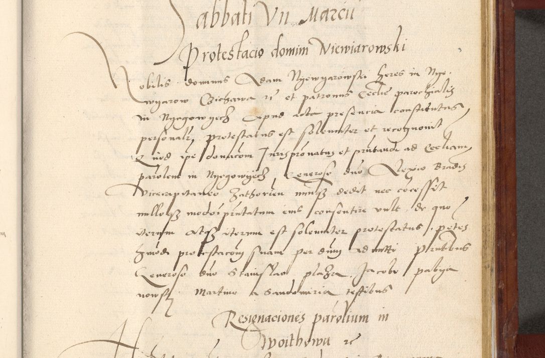 Zdjęcie nr 568 dla obiektu archiwalnego: Acta actorum coram R. D. Petro de Gamratis, archiepiscopo Gnesnensi et episcopo Cracoviensi, Legato nato et Regni Poloniar primate ad a. D. 1544 et 1545 acticatorum - praesidente tunc Suae Rev. Paternitatis curiae cancellario R. D. Bertholomaeo Gantkowski, archidiacono Cracoviensi, Gnesnensi et Posnaniensi canonico.