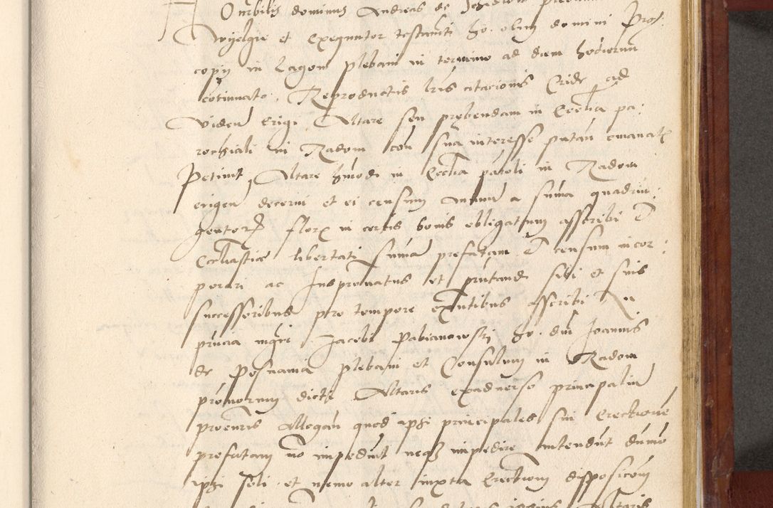 Zdjęcie nr 566 dla obiektu archiwalnego: Acta actorum coram R. D. Petro de Gamratis, archiepiscopo Gnesnensi et episcopo Cracoviensi, Legato nato et Regni Poloniar primate ad a. D. 1544 et 1545 acticatorum - praesidente tunc Suae Rev. Paternitatis curiae cancellario R. D. Bertholomaeo Gantkowski, archidiacono Cracoviensi, Gnesnensi et Posnaniensi canonico.