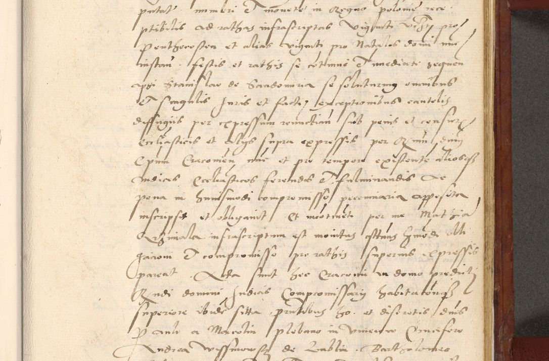 Zdjęcie nr 558 dla obiektu archiwalnego: Acta actorum coram R. D. Petro de Gamratis, archiepiscopo Gnesnensi et episcopo Cracoviensi, Legato nato et Regni Poloniar primate ad a. D. 1544 et 1545 acticatorum - praesidente tunc Suae Rev. Paternitatis curiae cancellario R. D. Bertholomaeo Gantkowski, archidiacono Cracoviensi, Gnesnensi et Posnaniensi canonico.