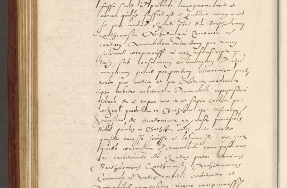 Zdjęcie nr 557 dla obiektu archiwalnego: Acta actorum coram R. D. Petro de Gamratis, archiepiscopo Gnesnensi et episcopo Cracoviensi, Legato nato et Regni Poloniar primate ad a. D. 1544 et 1545 acticatorum - praesidente tunc Suae Rev. Paternitatis curiae cancellario R. D. Bertholomaeo Gantkowski, archidiacono Cracoviensi, Gnesnensi et Posnaniensi canonico.