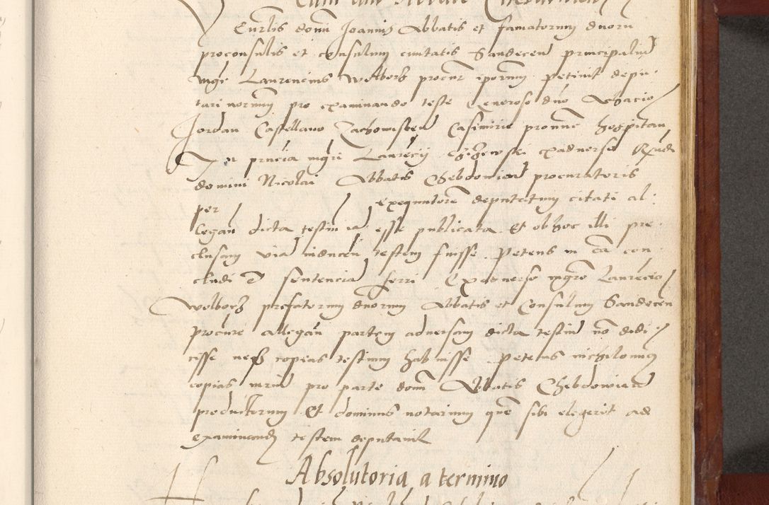 Zdjęcie nr 556 dla obiektu archiwalnego: Acta actorum coram R. D. Petro de Gamratis, archiepiscopo Gnesnensi et episcopo Cracoviensi, Legato nato et Regni Poloniar primate ad a. D. 1544 et 1545 acticatorum - praesidente tunc Suae Rev. Paternitatis curiae cancellario R. D. Bertholomaeo Gantkowski, archidiacono Cracoviensi, Gnesnensi et Posnaniensi canonico.