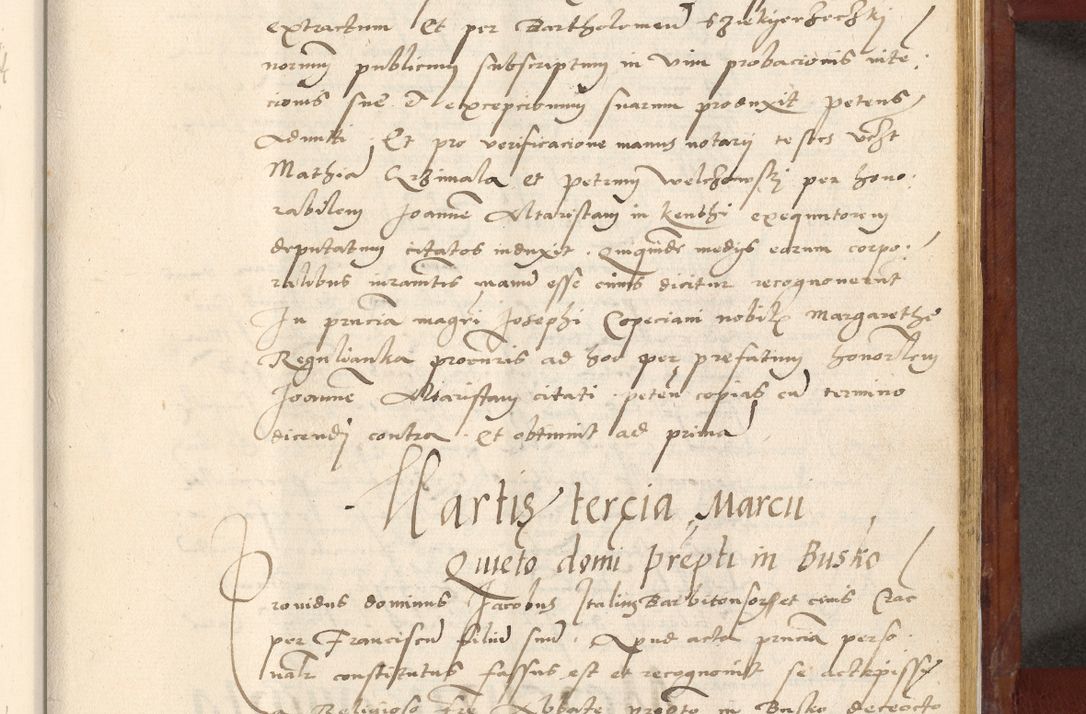 Zdjęcie nr 552 dla obiektu archiwalnego: Acta actorum coram R. D. Petro de Gamratis, archiepiscopo Gnesnensi et episcopo Cracoviensi, Legato nato et Regni Poloniar primate ad a. D. 1544 et 1545 acticatorum - praesidente tunc Suae Rev. Paternitatis curiae cancellario R. D. Bertholomaeo Gantkowski, archidiacono Cracoviensi, Gnesnensi et Posnaniensi canonico.