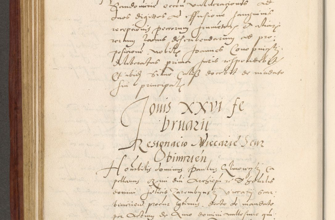 Zdjęcie nr 535 dla obiektu archiwalnego: Acta actorum coram R. D. Petro de Gamratis, archiepiscopo Gnesnensi et episcopo Cracoviensi, Legato nato et Regni Poloniar primate ad a. D. 1544 et 1545 acticatorum - praesidente tunc Suae Rev. Paternitatis curiae cancellario R. D. Bertholomaeo Gantkowski, archidiacono Cracoviensi, Gnesnensi et Posnaniensi canonico.