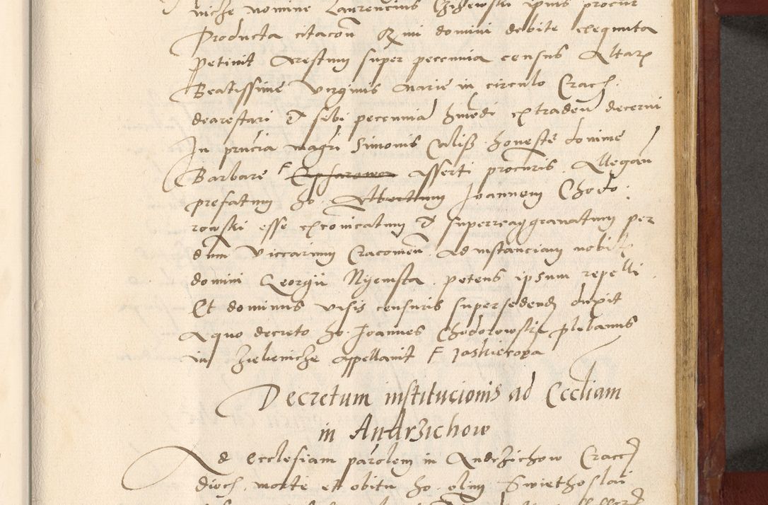 Zdjęcie nr 526 dla obiektu archiwalnego: Acta actorum coram R. D. Petro de Gamratis, archiepiscopo Gnesnensi et episcopo Cracoviensi, Legato nato et Regni Poloniar primate ad a. D. 1544 et 1545 acticatorum - praesidente tunc Suae Rev. Paternitatis curiae cancellario R. D. Bertholomaeo Gantkowski, archidiacono Cracoviensi, Gnesnensi et Posnaniensi canonico.