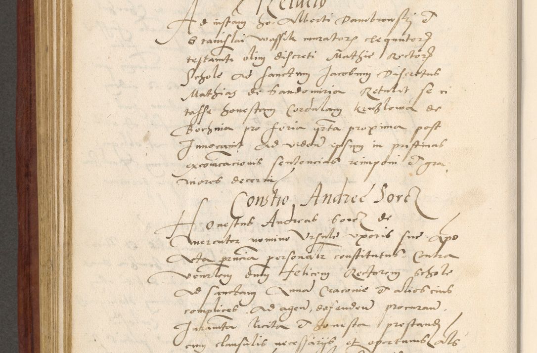 Zdjęcie nr 525 dla obiektu archiwalnego: Acta actorum coram R. D. Petro de Gamratis, archiepiscopo Gnesnensi et episcopo Cracoviensi, Legato nato et Regni Poloniar primate ad a. D. 1544 et 1545 acticatorum - praesidente tunc Suae Rev. Paternitatis curiae cancellario R. D. Bertholomaeo Gantkowski, archidiacono Cracoviensi, Gnesnensi et Posnaniensi canonico.