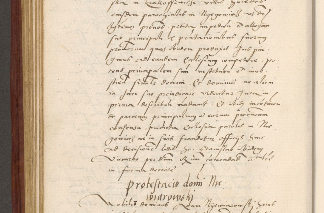 Zdjęcie nr 519 dla obiektu archiwalnego: Acta actorum coram R. D. Petro de Gamratis, archiepiscopo Gnesnensi et episcopo Cracoviensi, Legato nato et Regni Poloniar primate ad a. D. 1544 et 1545 acticatorum - praesidente tunc Suae Rev. Paternitatis curiae cancellario R. D. Bertholomaeo Gantkowski, archidiacono Cracoviensi, Gnesnensi et Posnaniensi canonico.
