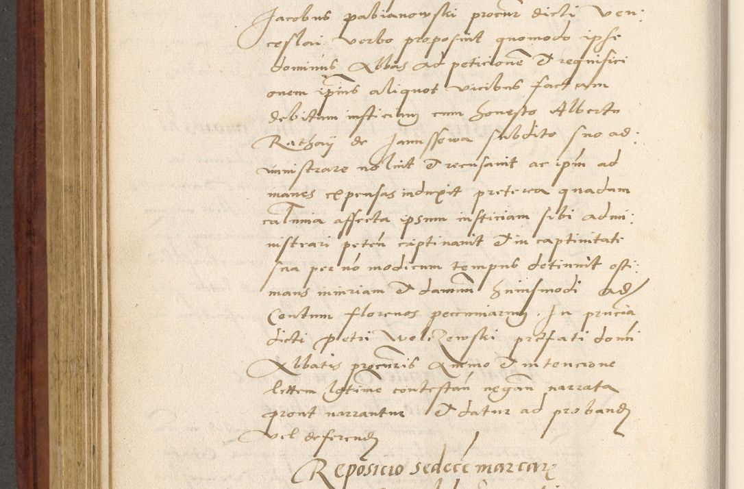 Zdjęcie nr 497 dla obiektu archiwalnego: Acta actorum coram R. D. Petro de Gamratis, archiepiscopo Gnesnensi et episcopo Cracoviensi, Legato nato et Regni Poloniar primate ad a. D. 1544 et 1545 acticatorum - praesidente tunc Suae Rev. Paternitatis curiae cancellario R. D. Bertholomaeo Gantkowski, archidiacono Cracoviensi, Gnesnensi et Posnaniensi canonico.