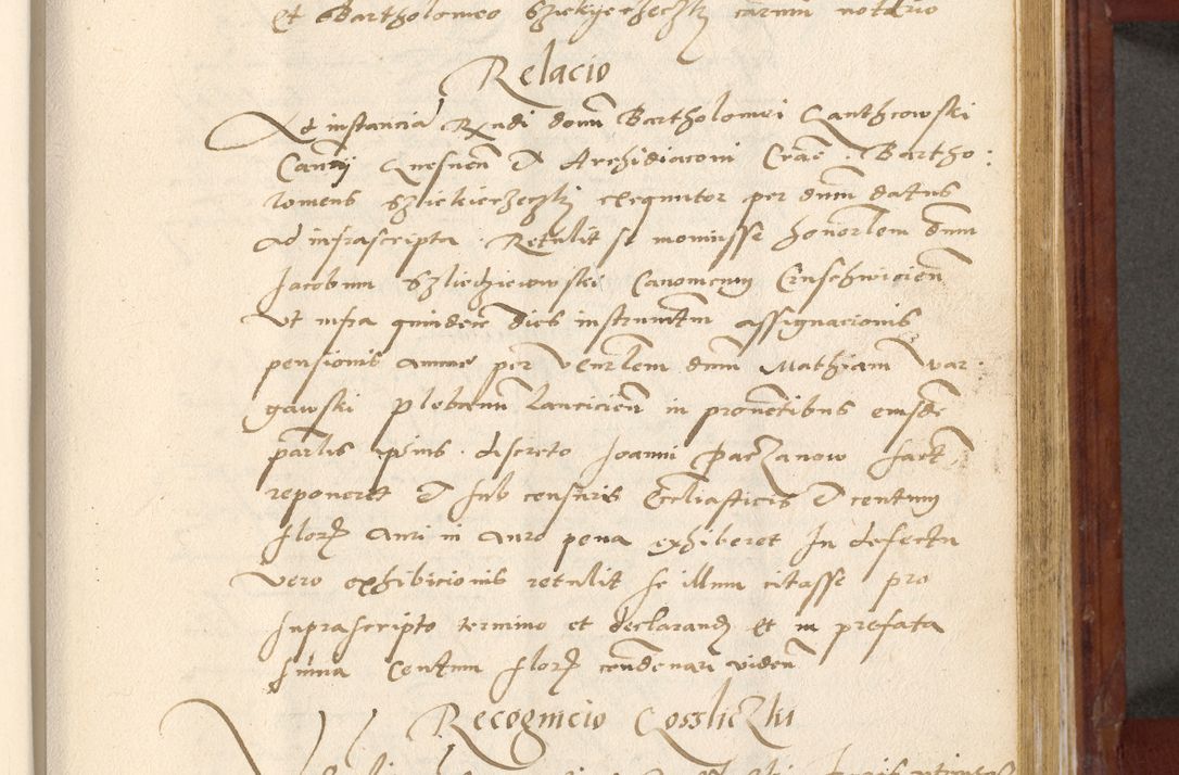 Zdjęcie nr 486 dla obiektu archiwalnego: Acta actorum coram R. D. Petro de Gamratis, archiepiscopo Gnesnensi et episcopo Cracoviensi, Legato nato et Regni Poloniar primate ad a. D. 1544 et 1545 acticatorum - praesidente tunc Suae Rev. Paternitatis curiae cancellario R. D. Bertholomaeo Gantkowski, archidiacono Cracoviensi, Gnesnensi et Posnaniensi canonico.