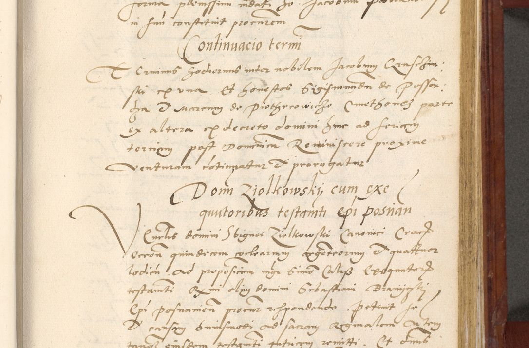 Zdjęcie nr 488 dla obiektu archiwalnego: Acta actorum coram R. D. Petro de Gamratis, archiepiscopo Gnesnensi et episcopo Cracoviensi, Legato nato et Regni Poloniar primate ad a. D. 1544 et 1545 acticatorum - praesidente tunc Suae Rev. Paternitatis curiae cancellario R. D. Bertholomaeo Gantkowski, archidiacono Cracoviensi, Gnesnensi et Posnaniensi canonico.