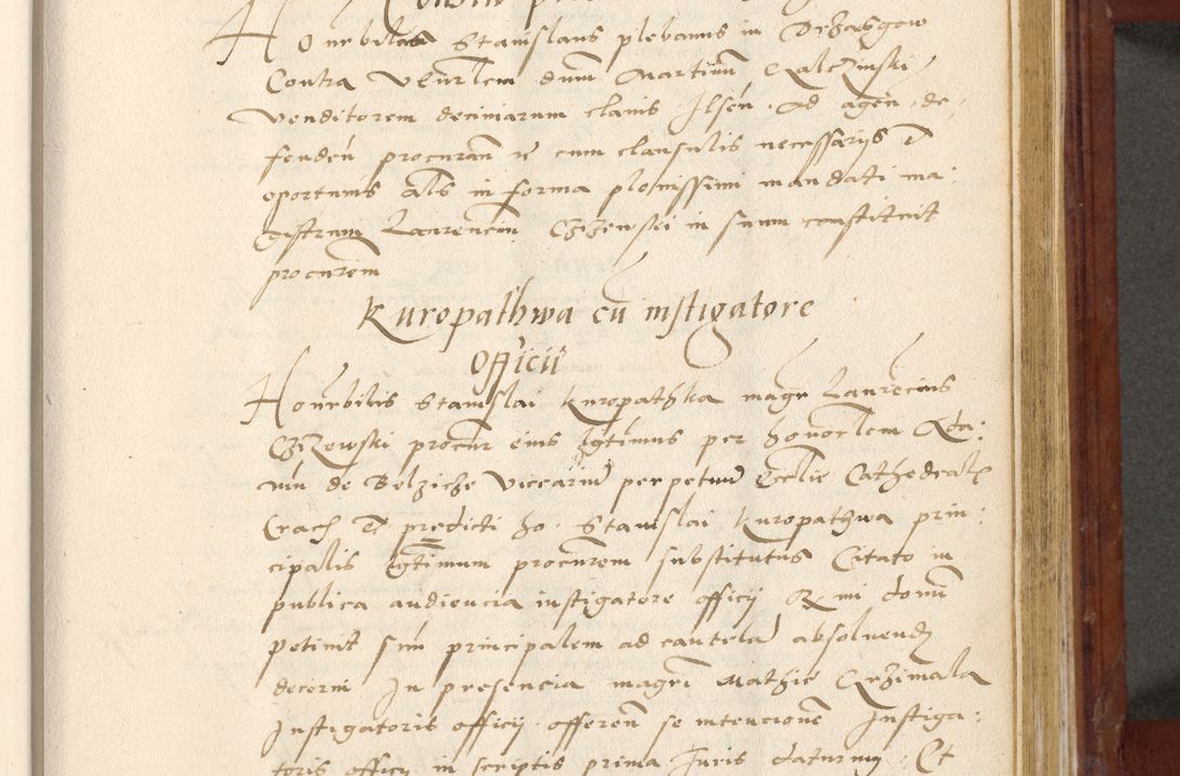 Zdjęcie nr 482 dla obiektu archiwalnego: Acta actorum coram R. D. Petro de Gamratis, archiepiscopo Gnesnensi et episcopo Cracoviensi, Legato nato et Regni Poloniar primate ad a. D. 1544 et 1545 acticatorum - praesidente tunc Suae Rev. Paternitatis curiae cancellario R. D. Bertholomaeo Gantkowski, archidiacono Cracoviensi, Gnesnensi et Posnaniensi canonico.
