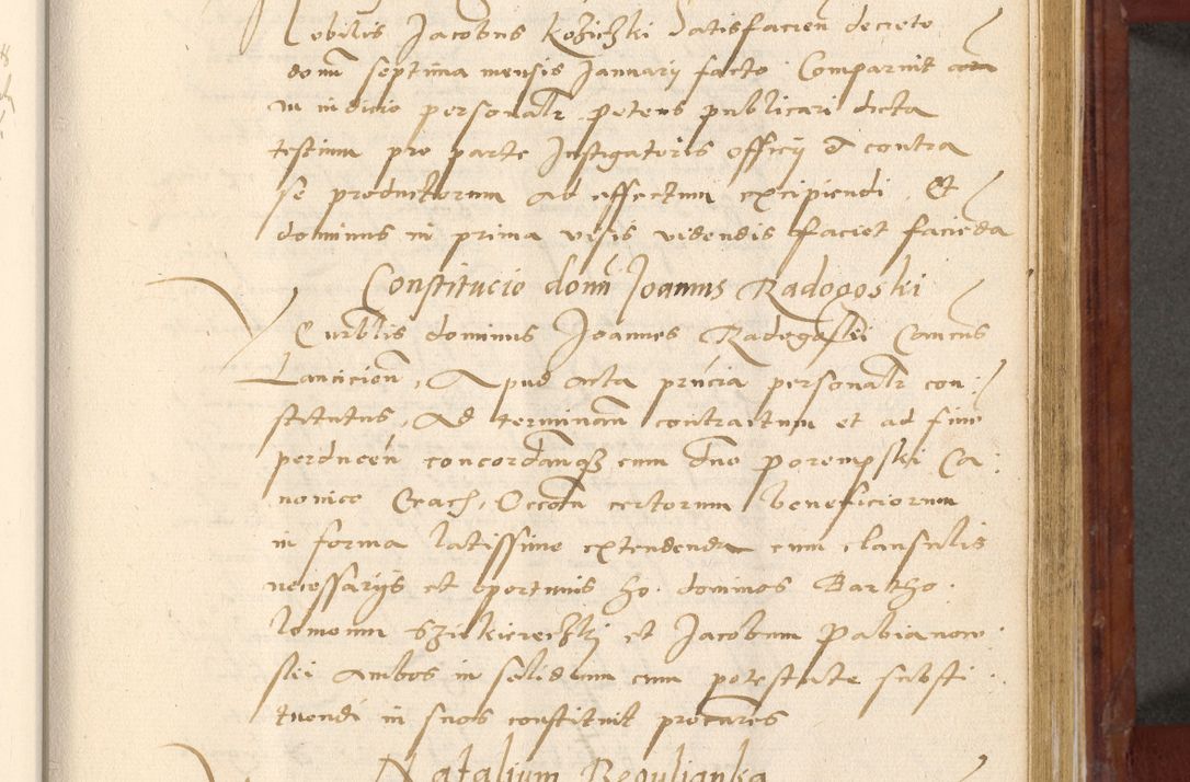 Zdjęcie nr 460 dla obiektu archiwalnego: Acta actorum coram R. D. Petro de Gamratis, archiepiscopo Gnesnensi et episcopo Cracoviensi, Legato nato et Regni Poloniar primate ad a. D. 1544 et 1545 acticatorum - praesidente tunc Suae Rev. Paternitatis curiae cancellario R. D. Bertholomaeo Gantkowski, archidiacono Cracoviensi, Gnesnensi et Posnaniensi canonico.