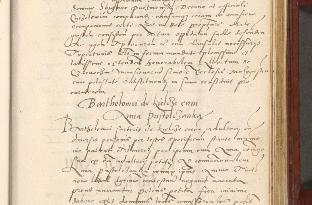 Zdjęcie nr 434 dla obiektu archiwalnego: Acta actorum coram R. D. Petro de Gamratis, archiepiscopo Gnesnensi et episcopo Cracoviensi, Legato nato et Regni Poloniar primate ad a. D. 1544 et 1545 acticatorum - praesidente tunc Suae Rev. Paternitatis curiae cancellario R. D. Bertholomaeo Gantkowski, archidiacono Cracoviensi, Gnesnensi et Posnaniensi canonico.