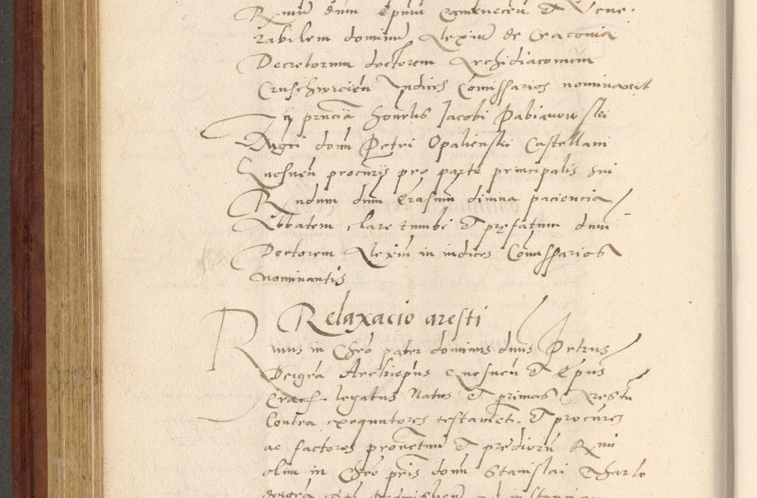 Zdjęcie nr 425 dla obiektu archiwalnego: Acta actorum coram R. D. Petro de Gamratis, archiepiscopo Gnesnensi et episcopo Cracoviensi, Legato nato et Regni Poloniar primate ad a. D. 1544 et 1545 acticatorum - praesidente tunc Suae Rev. Paternitatis curiae cancellario R. D. Bertholomaeo Gantkowski, archidiacono Cracoviensi, Gnesnensi et Posnaniensi canonico.