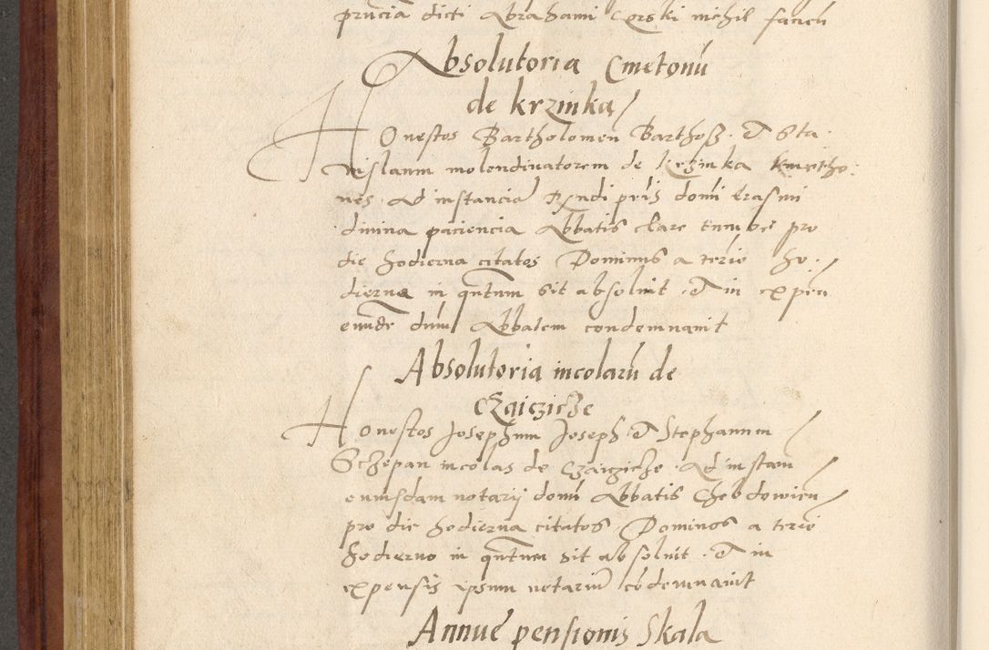 Zdjęcie nr 423 dla obiektu archiwalnego: Acta actorum coram R. D. Petro de Gamratis, archiepiscopo Gnesnensi et episcopo Cracoviensi, Legato nato et Regni Poloniar primate ad a. D. 1544 et 1545 acticatorum - praesidente tunc Suae Rev. Paternitatis curiae cancellario R. D. Bertholomaeo Gantkowski, archidiacono Cracoviensi, Gnesnensi et Posnaniensi canonico.