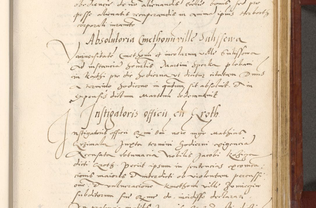 Zdjęcie nr 418 dla obiektu archiwalnego: Acta actorum coram R. D. Petro de Gamratis, archiepiscopo Gnesnensi et episcopo Cracoviensi, Legato nato et Regni Poloniar primate ad a. D. 1544 et 1545 acticatorum - praesidente tunc Suae Rev. Paternitatis curiae cancellario R. D. Bertholomaeo Gantkowski, archidiacono Cracoviensi, Gnesnensi et Posnaniensi canonico.