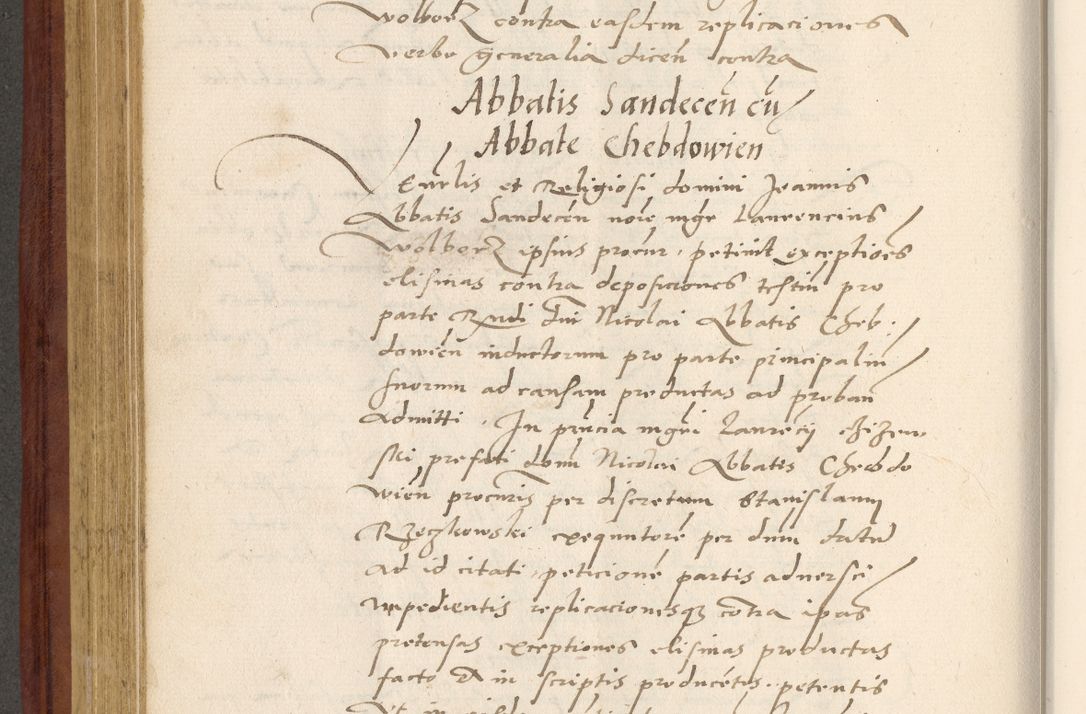 Zdjęcie nr 417 dla obiektu archiwalnego: Acta actorum coram R. D. Petro de Gamratis, archiepiscopo Gnesnensi et episcopo Cracoviensi, Legato nato et Regni Poloniar primate ad a. D. 1544 et 1545 acticatorum - praesidente tunc Suae Rev. Paternitatis curiae cancellario R. D. Bertholomaeo Gantkowski, archidiacono Cracoviensi, Gnesnensi et Posnaniensi canonico.