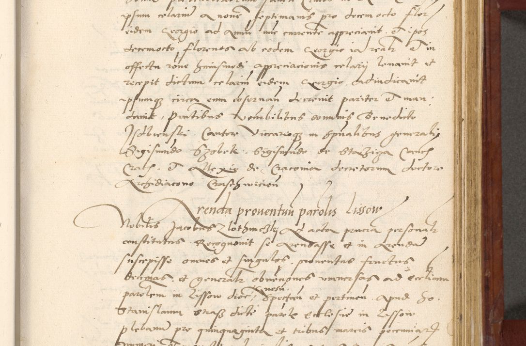 Zdjęcie nr 414 dla obiektu archiwalnego: Acta actorum coram R. D. Petro de Gamratis, archiepiscopo Gnesnensi et episcopo Cracoviensi, Legato nato et Regni Poloniar primate ad a. D. 1544 et 1545 acticatorum - praesidente tunc Suae Rev. Paternitatis curiae cancellario R. D. Bertholomaeo Gantkowski, archidiacono Cracoviensi, Gnesnensi et Posnaniensi canonico.