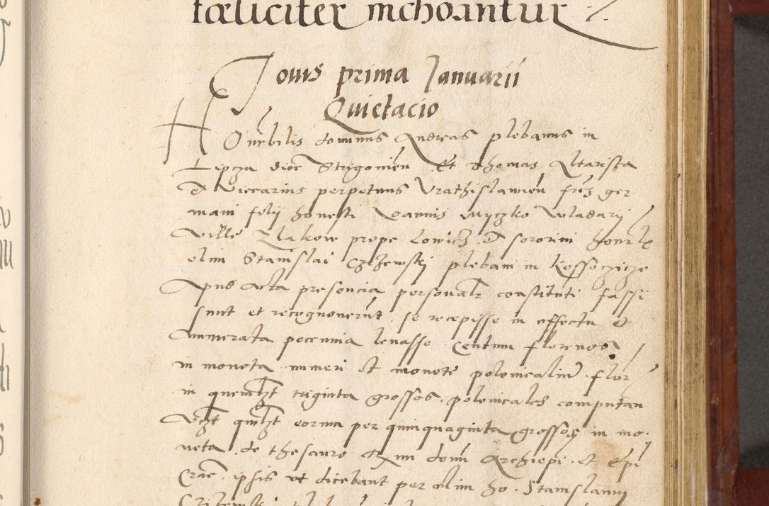 Zdjęcie nr 410 dla obiektu archiwalnego: Acta actorum coram R. D. Petro de Gamratis, archiepiscopo Gnesnensi et episcopo Cracoviensi, Legato nato et Regni Poloniar primate ad a. D. 1544 et 1545 acticatorum - praesidente tunc Suae Rev. Paternitatis curiae cancellario R. D. Bertholomaeo Gantkowski, archidiacono Cracoviensi, Gnesnensi et Posnaniensi canonico.