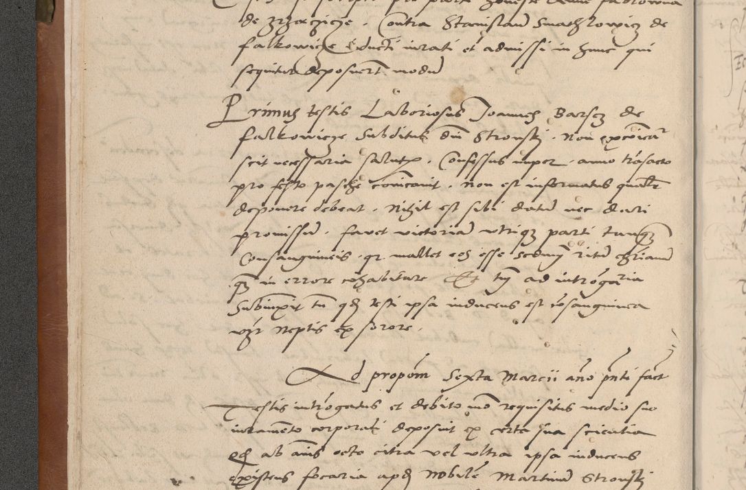 Zdjęcie nr 19 dla obiektu archiwalnego: Acta attestationum seu depositionum testium coram R. D. Petro de Gamratis, episcopo Cracoviensi, V. D. Bartholomaeo Gantkowski, Posnaniensi et Suae Paternitatis Rev. cancellario ac Sigismundo de Stazicza, decretorum doctore, auditore causarum curiae episcopalis praesidentibus ad a. D. 1540 et 1541, per me Bartholomaeum Ravensem, utraquw auctoriate notarium publicum et coram Sua Paternitatr Rev. causarum scriba feliciter inchoatum.