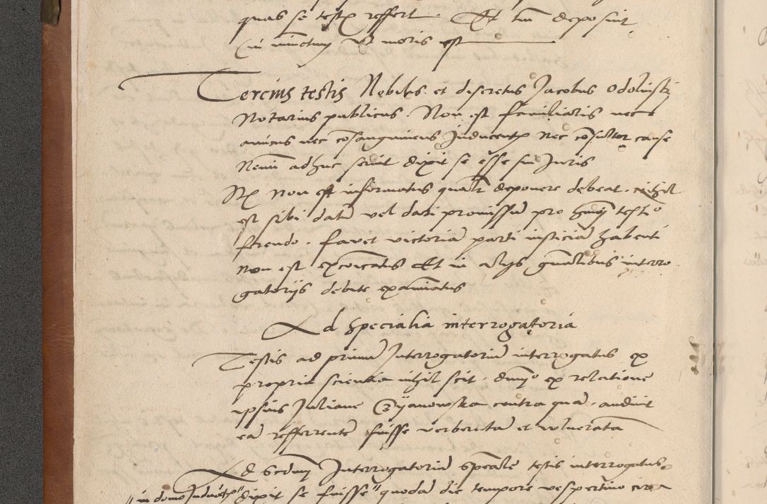 Zdjęcie nr 13 dla obiektu archiwalnego: Acta attestationum seu depositionum testium coram R. D. Petro de Gamratis, episcopo Cracoviensi, V. D. Bartholomaeo Gantkowski, Posnaniensi et Suae Paternitatis Rev. cancellario ac Sigismundo de Stazicza, decretorum doctore, auditore causarum curiae episcopalis praesidentibus ad a. D. 1540 et 1541, per me Bartholomaeum Ravensem, utraquw auctoriate notarium publicum et coram Sua Paternitatr Rev. causarum scriba feliciter inchoatum.