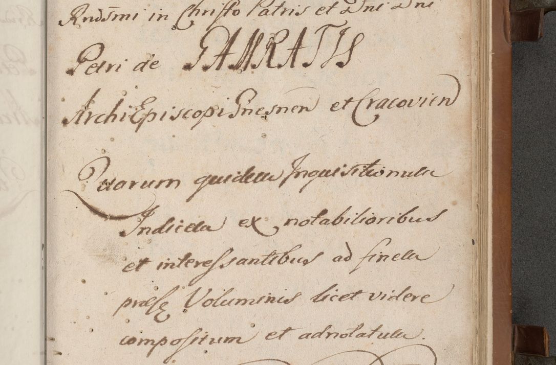 Zdjęcie nr 8 dla obiektu archiwalnego: Acta attestationum seu depositionum testium coram R. D. Petro de Gamratis, episcopo Cracoviensi, V. D. Bartholomaeo Gantkowski, Posnaniensi et Suae Paternitatis Rev. cancellario ac Sigismundo de Stazicza, decretorum doctore, auditore causarum curiae episcopalis praesidentibus ad a. D. 1540 et 1541, per me Bartholomaeum Ravensem, utraquw auctoriate notarium publicum et coram Sua Paternitatr Rev. causarum scriba feliciter inchoatum.