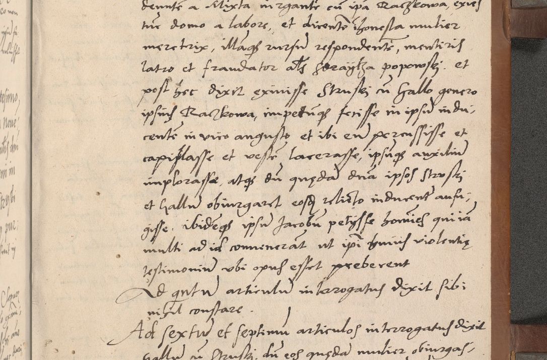 Zdjęcie nr 354 dla obiektu archiwalnego: Acta attestationum seu depositionum testium coram R. D. Petro de Gamratis, episcopo Cracoviensi, V. D. Bartholomaeo Gantkowski, Posnaniensi et Suae Paternitatis Rev. cancellario ac Sigismundo de Stazicza, decretorum doctore, auditore causarum curiae episcopalis praesidentibus ad a. D. 1540 et 1541, per me Bartholomaeum Ravensem, utraquw auctoriate notarium publicum et coram Sua Paternitatr Rev. causarum scriba feliciter inchoatum.
