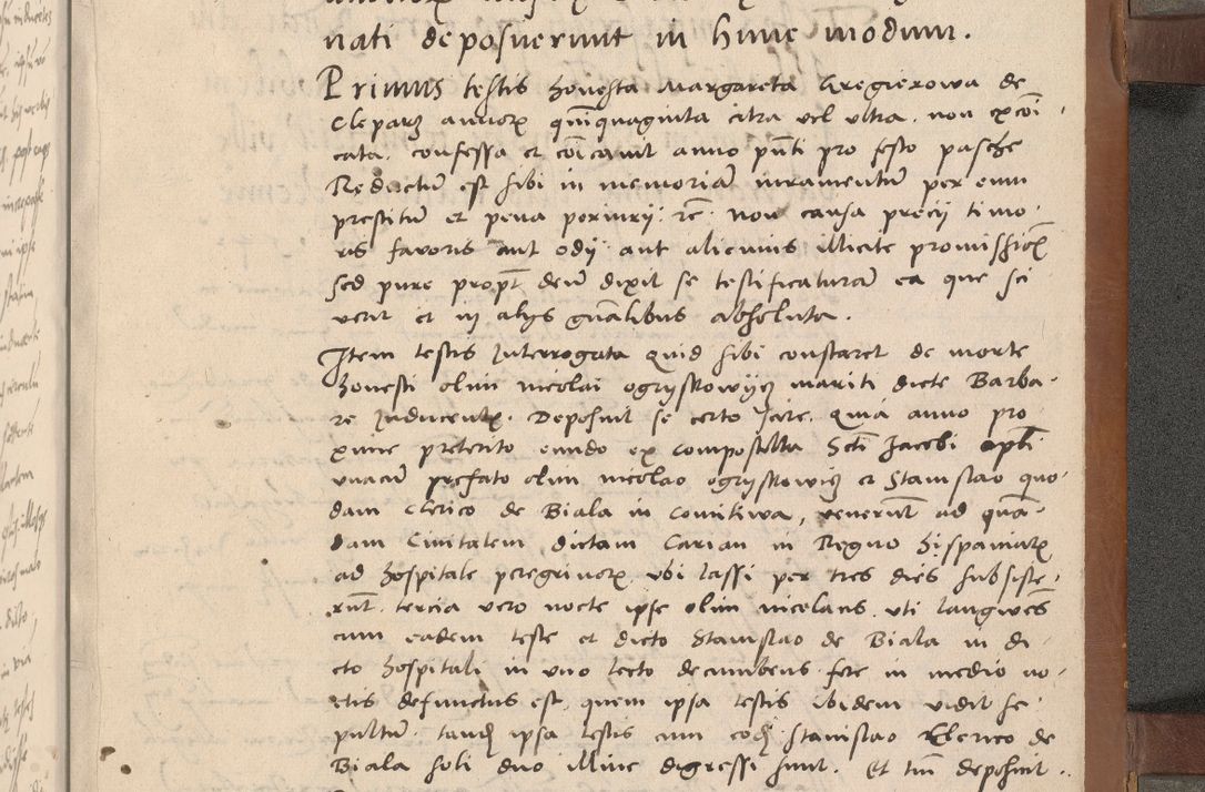 Zdjęcie nr 348 dla obiektu archiwalnego: Acta attestationum seu depositionum testium coram R. D. Petro de Gamratis, episcopo Cracoviensi, V. D. Bartholomaeo Gantkowski, Posnaniensi et Suae Paternitatis Rev. cancellario ac Sigismundo de Stazicza, decretorum doctore, auditore causarum curiae episcopalis praesidentibus ad a. D. 1540 et 1541, per me Bartholomaeum Ravensem, utraquw auctoriate notarium publicum et coram Sua Paternitatr Rev. causarum scriba feliciter inchoatum.